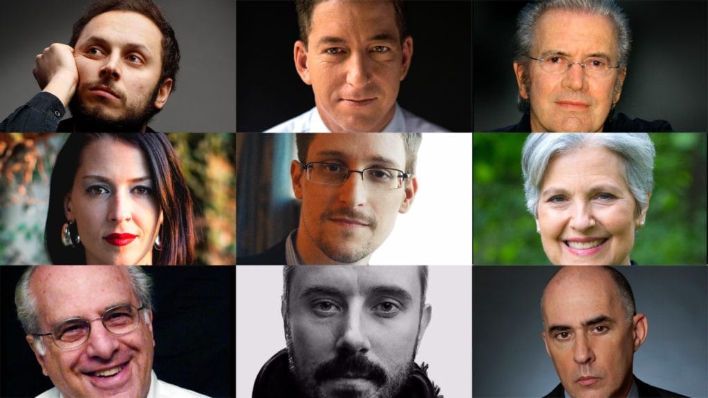 Gesellschaft Event Mix: Edward Snowden, Abby Martin, Glenn Greenwald, Jeremy Scahill, Jill Stein, Richard D. Wolff, Paul Jay, Srecko Horvat, Jürgen Todenhöfer