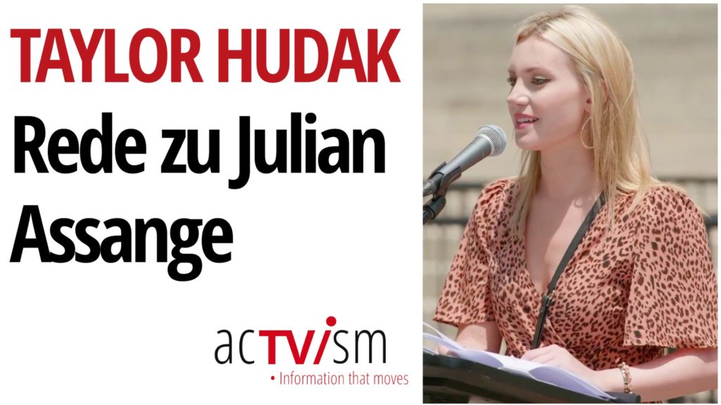 Starke Rede von Taylor Hudak zur Freilassung von Julian Asange