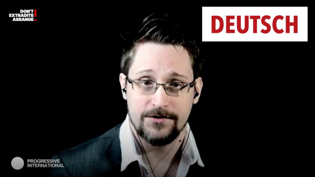 Edward Snowden über Julian Assange
