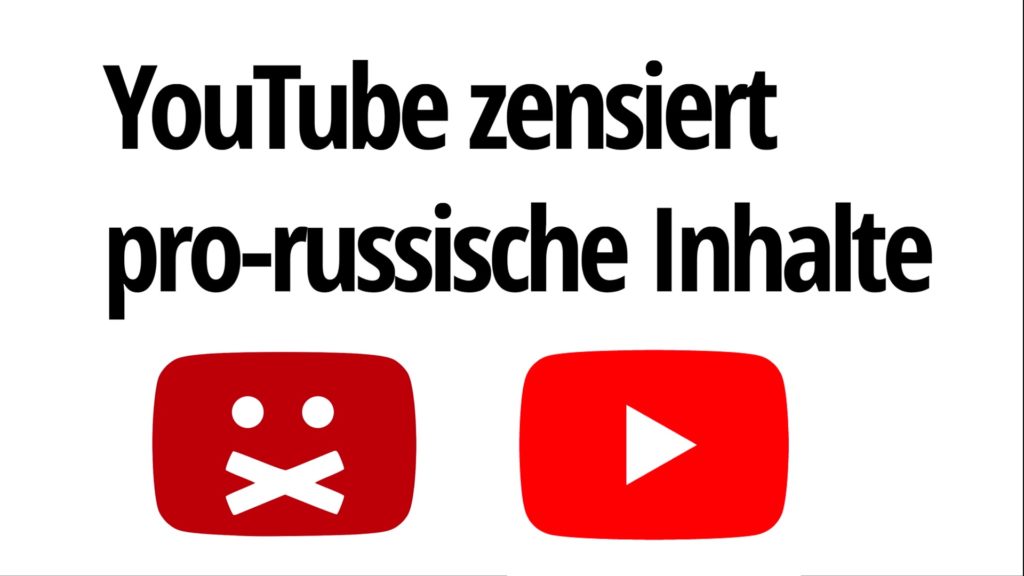 YouTube censors pro-Russian content