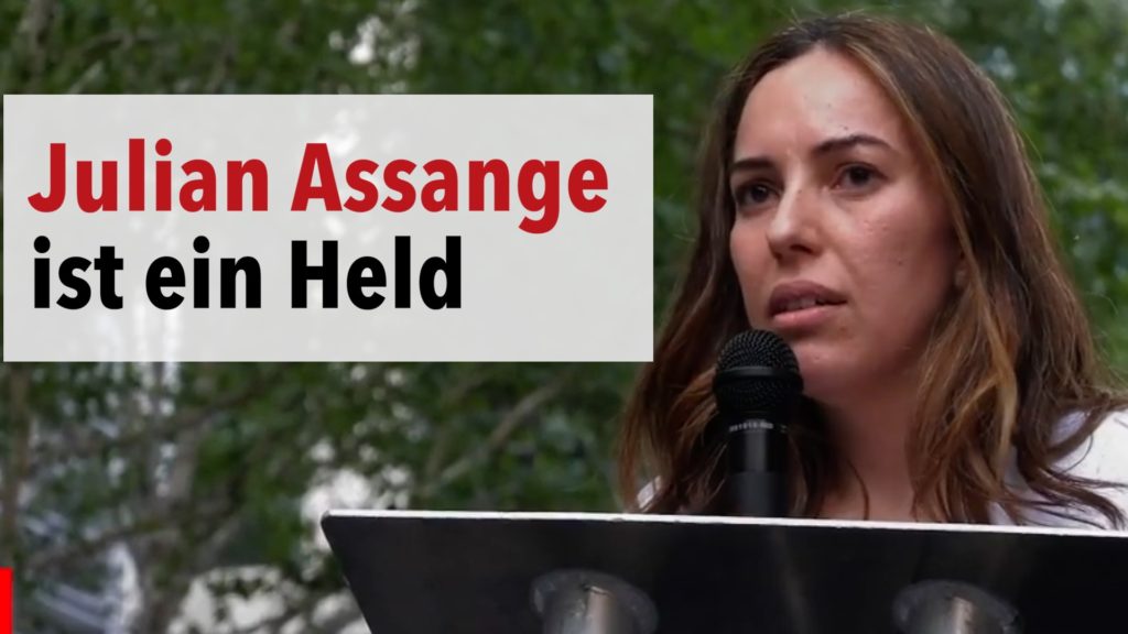 Journalismus ist KEIN Verbrechen" - Demonstration für Assange in London