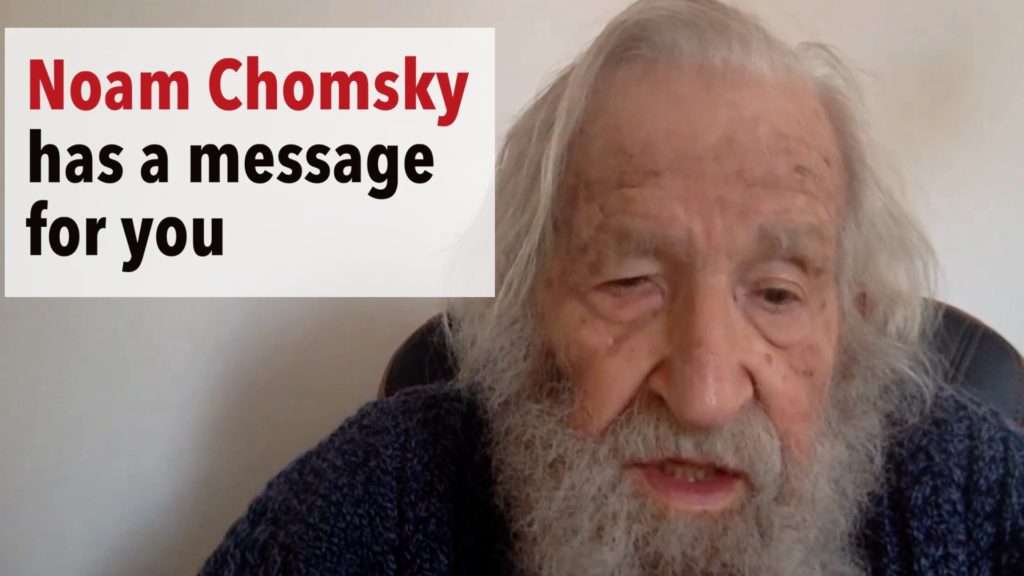 Noam Chomsky has an important message for You