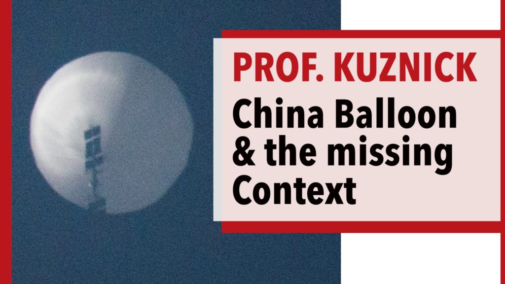 The China Balloon Incident & the Missing Context of US Provocations