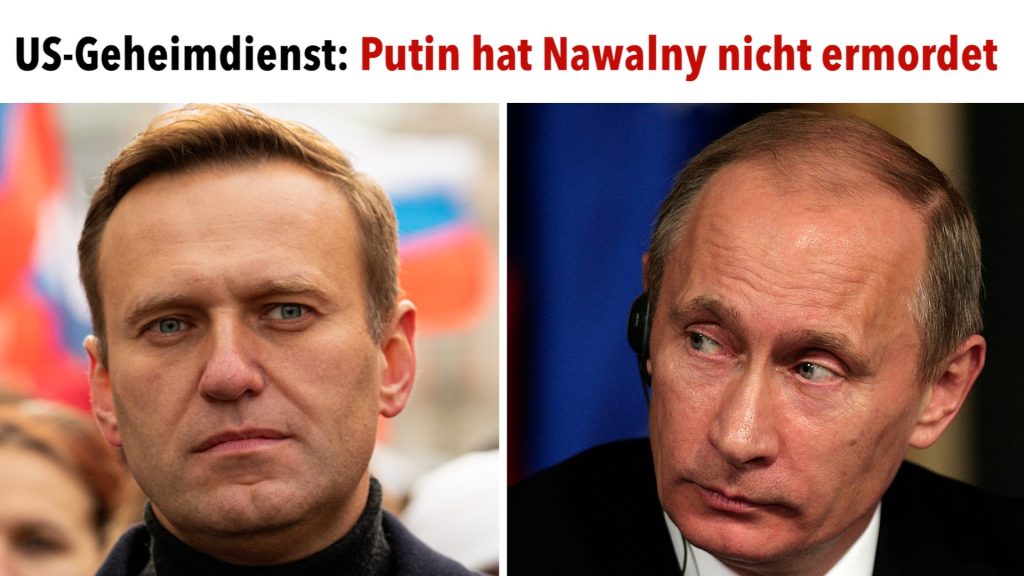US-Geheimdienst zufolge hat Putin den Tod Navalnys nicht direkt angeordnet