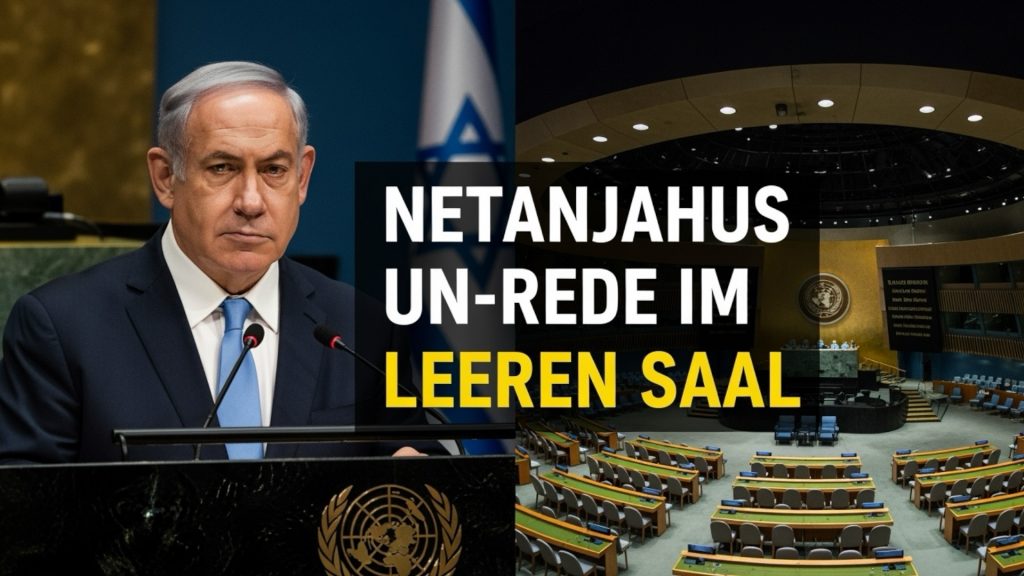 Netanjahus UN-Rede im leeren Saal