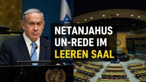 Netanjahus UN-Rede im leeren Saal