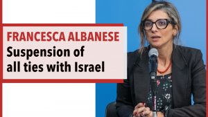 Francesca Albanese calls for "suspension of all ties with Israel" until "Gaza genocide" ends