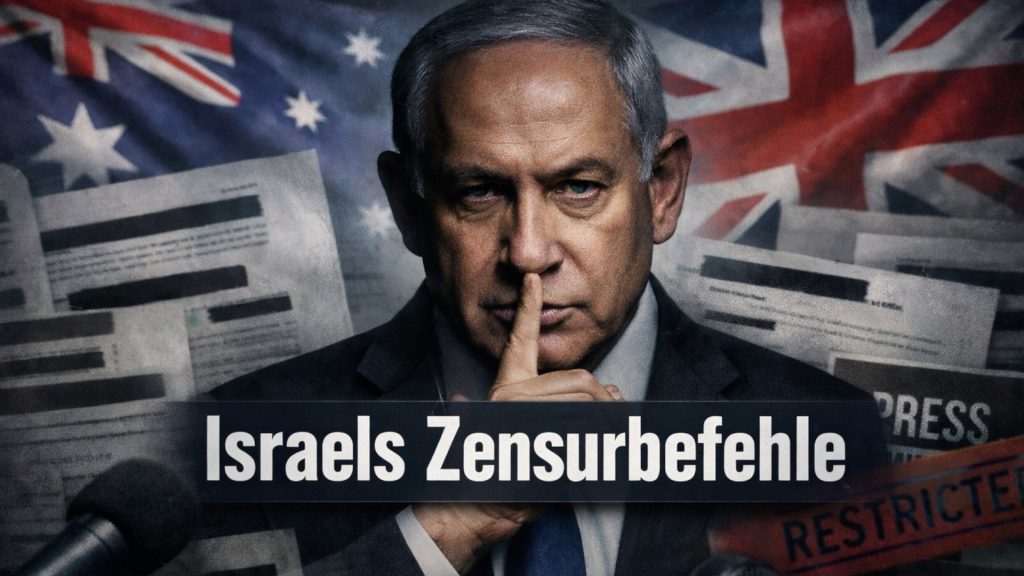 Australien und Großbritannien befolgen Israels Zensurbefehle